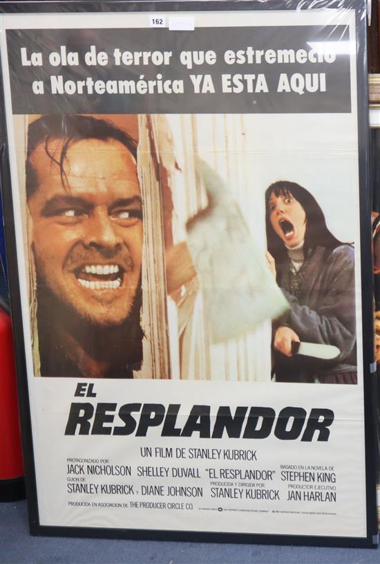 An original one sheet film poster El Resplantsor - The Shining